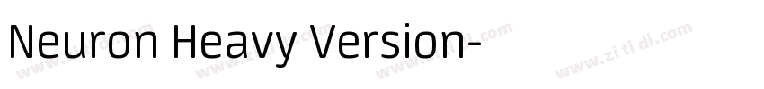 Neuron Heavy Version字体转换